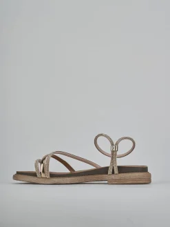 Discount Sandali tacco 2cm pelle Donna Sandali Tacco Basso