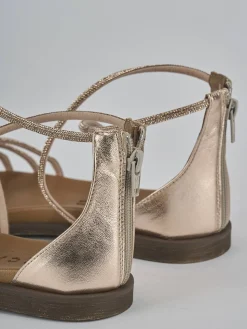 Hot Sandali tacco 1cm pelle Donna Sandali Tacco Basso