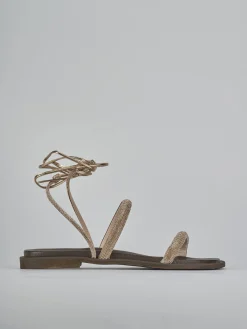 Discount Sandali tacco 1cm pelle Donna Sandali Tacco Basso