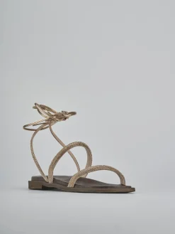 Discount Sandali tacco 1cm pelle Donna Sandali Tacco Basso