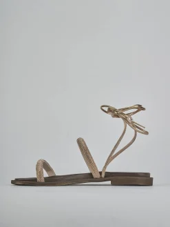 Discount Sandali tacco 1cm pelle Donna Sandali Tacco Basso