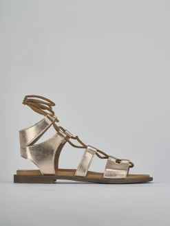 Sale Sandali tacco 1cm pelle Donna Sandali Tacco Basso