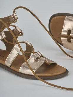 Sale Sandali tacco 1cm pelle Donna Sandali Tacco Basso