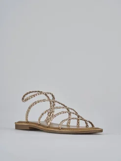 Discount Sandali tacco 1cm pelle Donna Sandali Tacco Basso