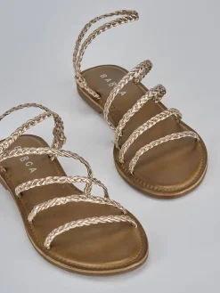 Discount Sandali tacco 1cm pelle Donna Sandali Tacco Basso