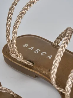 Discount Sandali tacco 1cm pelle Donna Sandali Tacco Basso