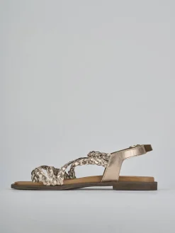 Online Sandali tacco 1cm pelle Donna Sandali Tacco Basso