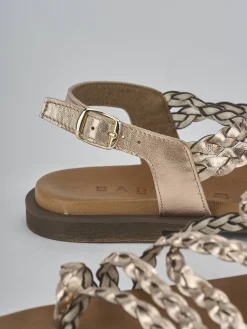 Online Sandali tacco 1cm pelle Donna Sandali Tacco Basso