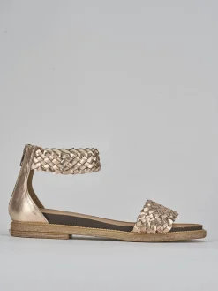 Sandali tacco 1cm pelle Donna Sandali Tacco Basso