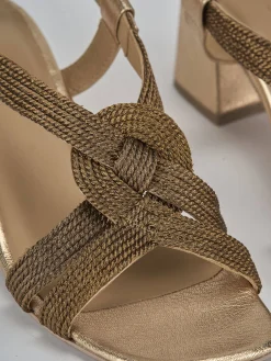 Hot Sandali tacco 5cm pelle Donna Sandali Tacco Alto