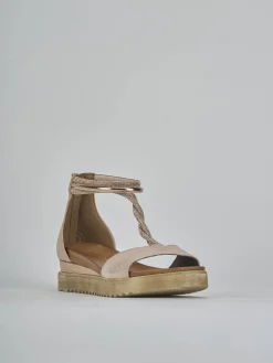 Online Sandali tacco 2cm pelle Donna Sandali Tacco Basso