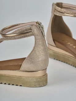 Online Sandali tacco 2cm pelle Donna Sandali Tacco Basso