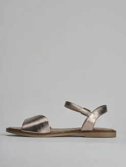 Hot Sandali tacco 1cm pelle Donna Sandali Tacco Basso