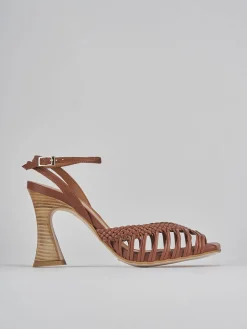 Hot Sandali tacco 8cm pelle Donna Sandali Tacco Alto