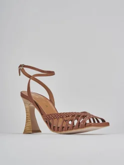 Hot Sandali tacco 8cm pelle Donna Sandali Tacco Alto