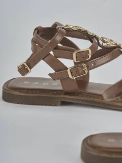 Sale Sandali tacco 1cm pelle Donna Sandali Tacco Basso