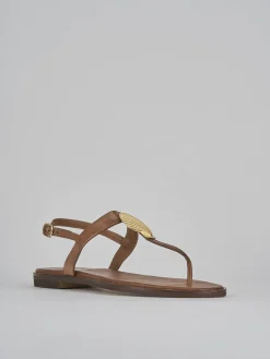 Discount Sandali tacco 1cm pelle Donna Sandali Tacco Basso