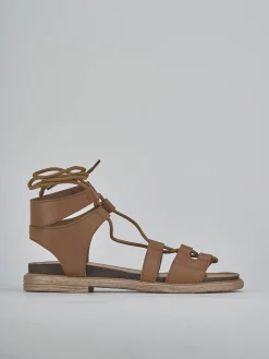 Online Sandali tacco 1cm pelle Donna Sandali Tacco Basso