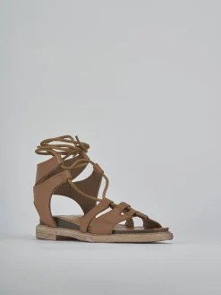 Online Sandali tacco 1cm pelle Donna Sandali Tacco Basso