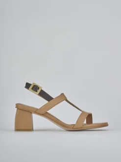 Clearance Sandali tacco 5cm pelle Donna Sandali Tacco Alto