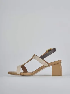 Clearance Sandali tacco 5cm pelle Donna Sandali Tacco Alto