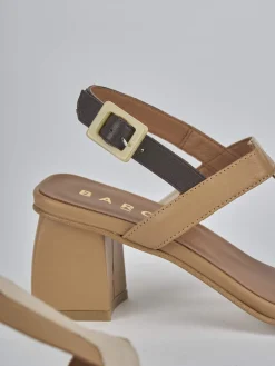 Clearance Sandali tacco 5cm pelle Donna Sandali Tacco Alto