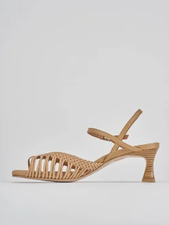 Sandali tacco 5cm pelle Donna Sandali Tacco Alto