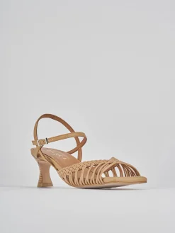 Sandali tacco 5cm pelle Donna Sandali Tacco Alto