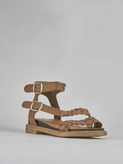 Discount Sandali tacco 1cm pelle Donna Sandali Tacco Basso