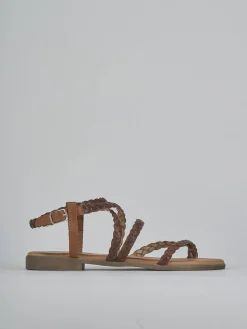 Online Sandali tacco 1cm pelle Donna Sandali Tacco Basso