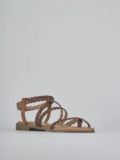 Online Sandali tacco 1cm pelle Donna Sandali Tacco Basso