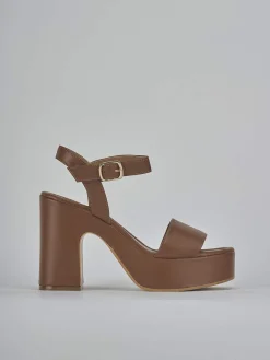 Sandali tacco 9cm pelle Donna Sandali Tacco Alto