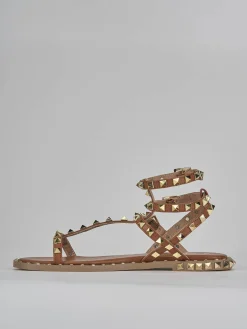 Discount Sandali tacco 1cm pelle Donna Sandali Tacco Basso