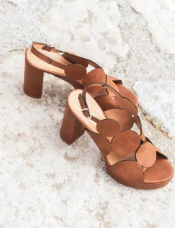 Hot Sandali tacco 9cm pelle Donna Sandali Tacco Alto