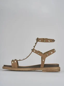 Discount Sandali tacco 1cm pelle Donna Sandali Tacco Basso