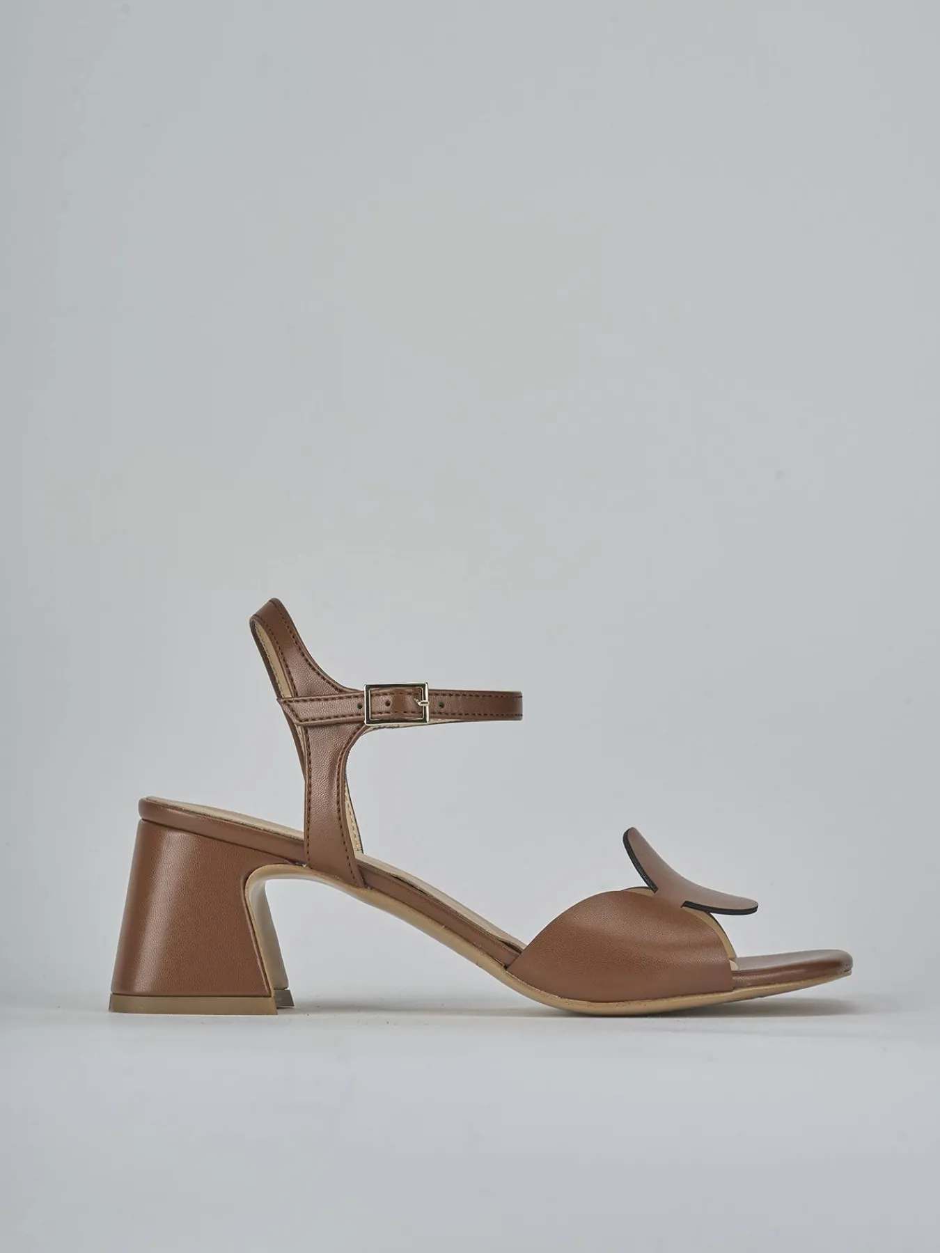 Clearance Sandali tacco 5cm pelle Donna Sandali Tacco Alto