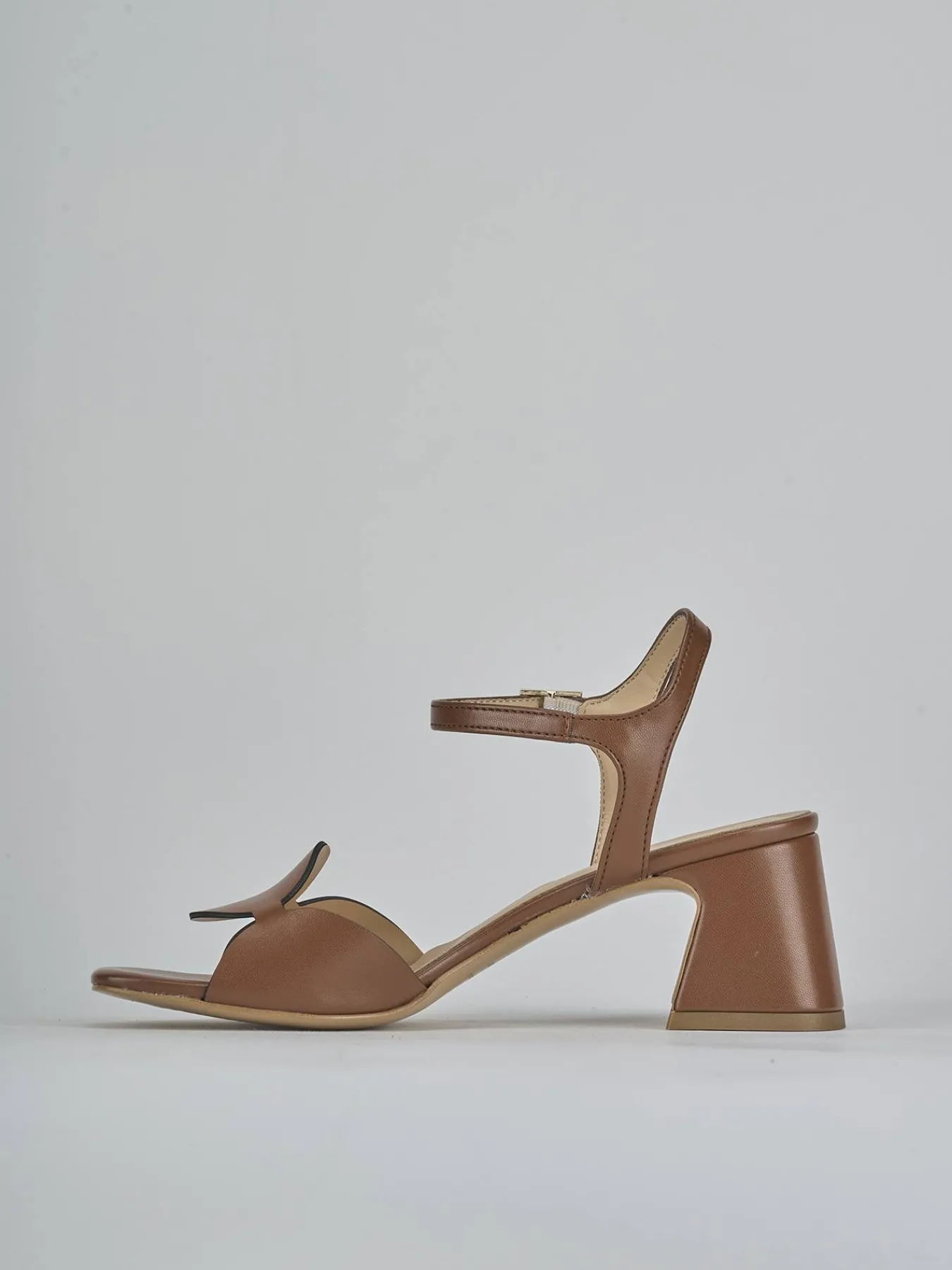 Clearance Sandali tacco 5cm pelle Donna Sandali Tacco Alto