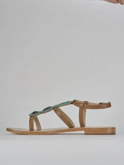 Discount Sandali tacco 1cm pelle Donna Sandali Tacco Basso