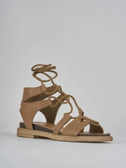 New Sandali tacco 1cm pelle Donna Sandali Tacco Basso