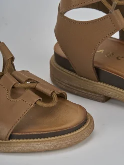 New Sandali tacco 1cm pelle Donna Sandali Tacco Basso