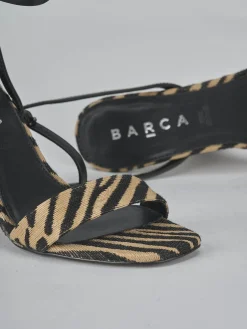 Outlet Sandali tacco 5cm pelle Donna Sandali Tacco Alto