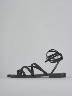 Sandali tacco 1cm pelle Donna Sandali Tacco Basso