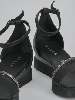 Online Sandali tacco 2cm pelle Donna Sandali Tacco Basso