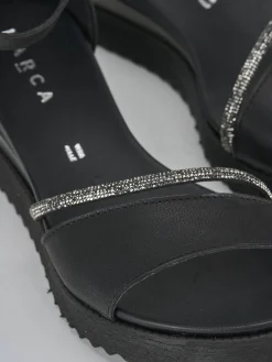 Online Sandali tacco 2cm pelle Donna Sandali Tacco Basso