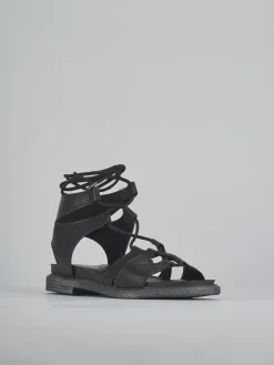 New Sandali tacco 1cm pelle Donna Sandali Tacco Basso