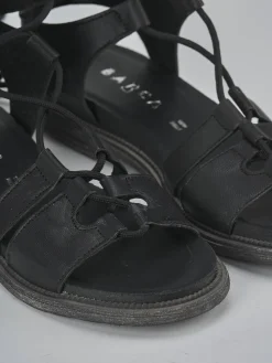 New Sandali tacco 1cm pelle Donna Sandali Tacco Basso