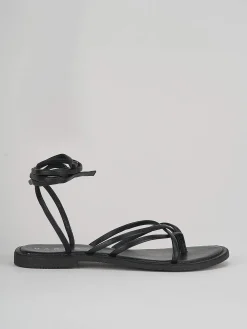 Hot Sandali tacco 1cm pelle Donna Sandali Tacco Basso