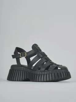 Outlet Sandali tacco 3cm pelle Donna Sandali Tacco Basso