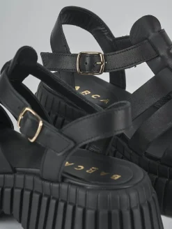 Outlet Sandali tacco 3cm pelle Donna Sandali Tacco Basso