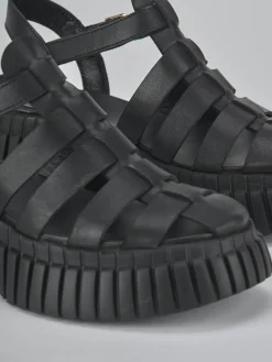 Outlet Sandali tacco 3cm pelle Donna Sandali Tacco Basso